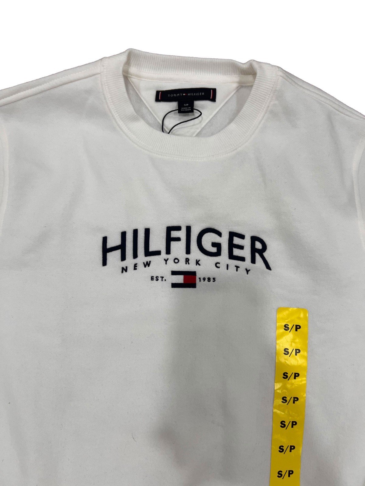 Tommy Hilfiger Men's White Sweater Crew Neck Pullover Size - S - Image 4