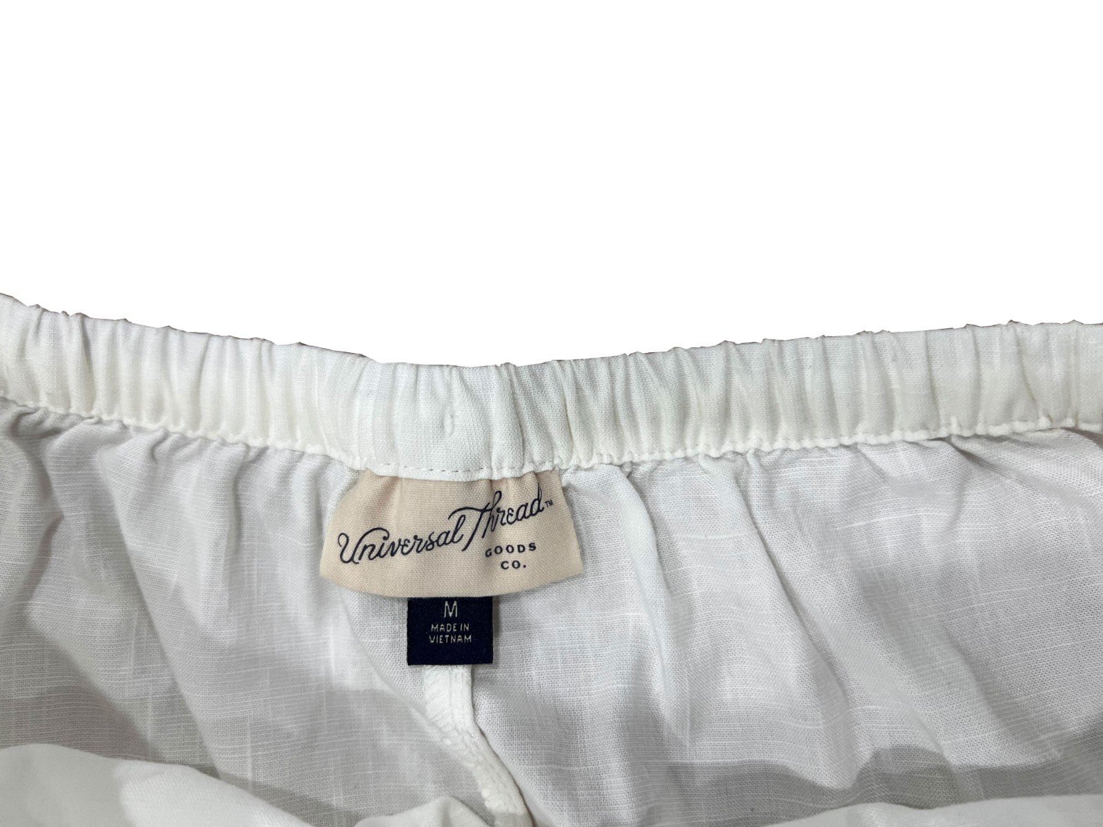Universal thread Women's White Skirt Drawstring A-Line Size - M - Image 4