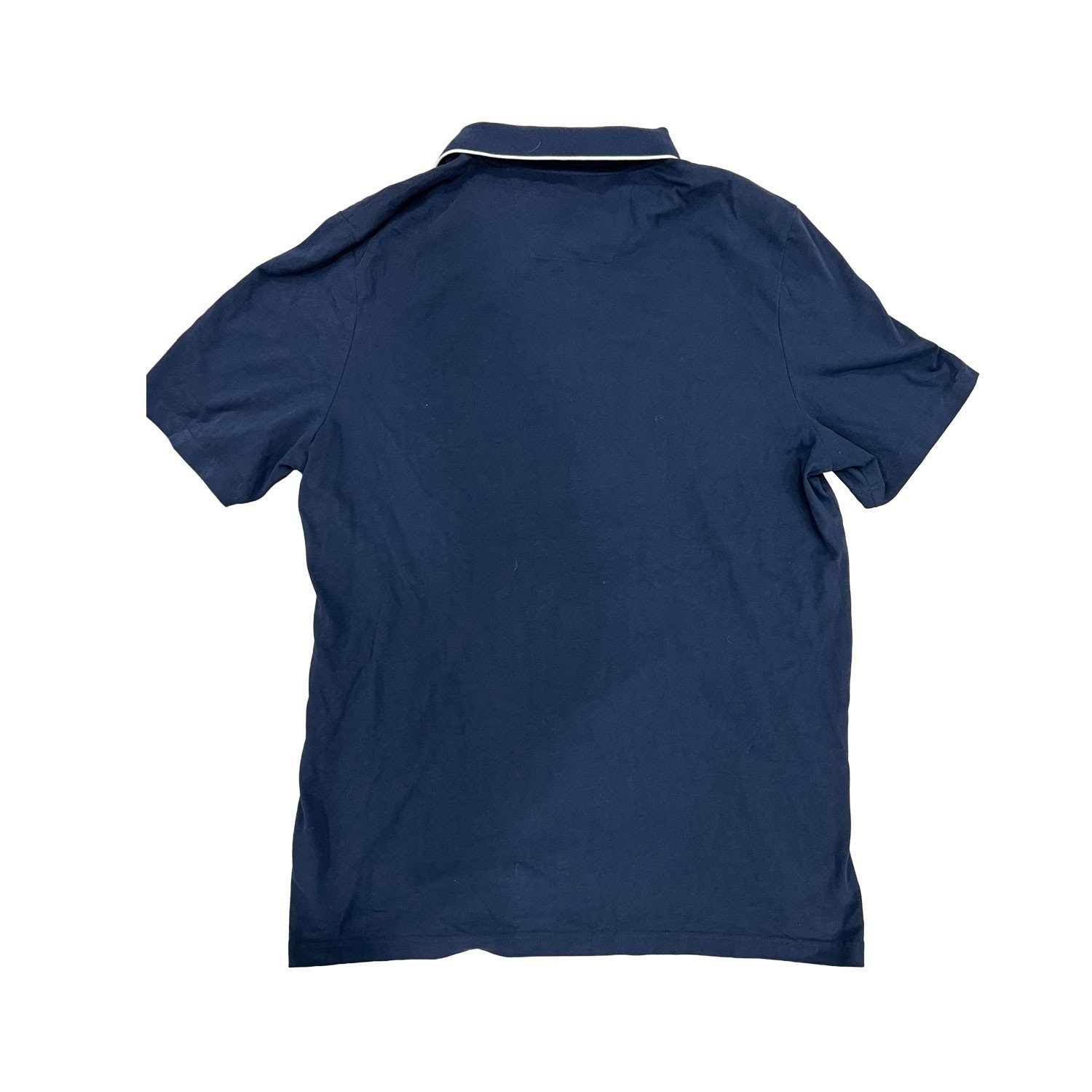 Nautica Men's Navy Polo T-Shirt Regular Fit Tipped Short Sleeve (123) Size - XL - Image 3