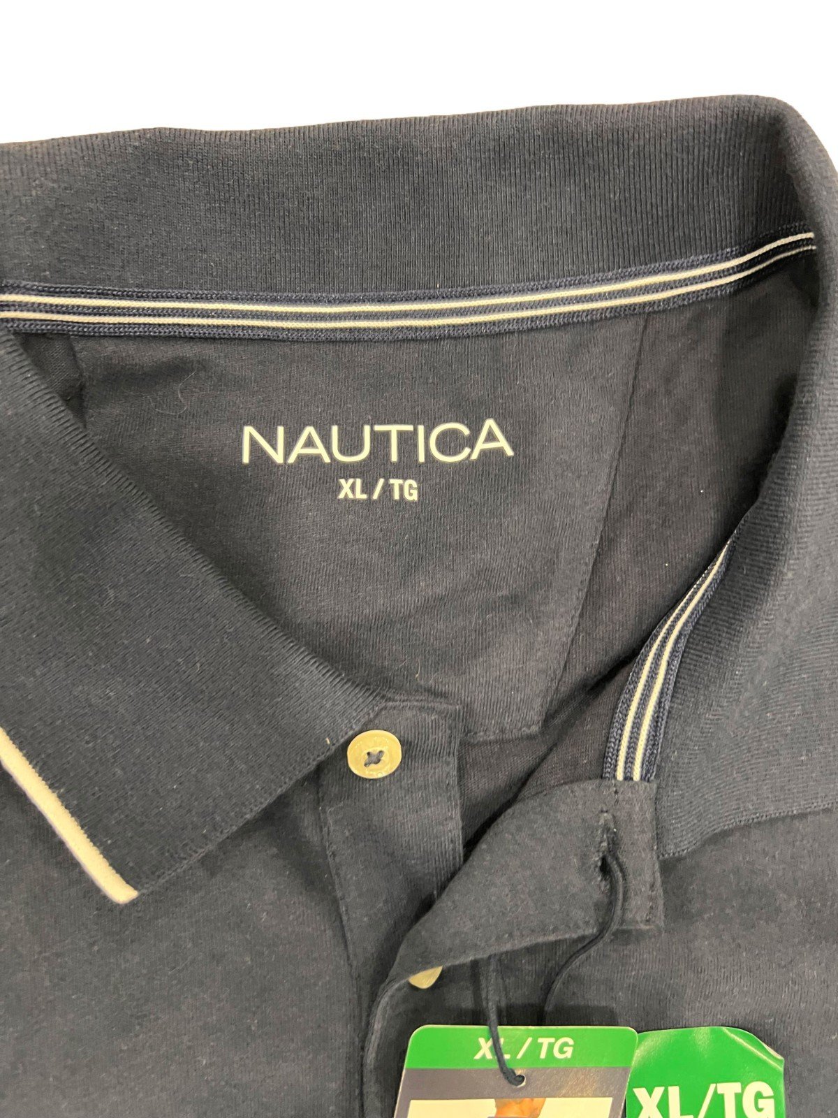Nautica Men's Navy Polo T-Shirt Regular Fit Tipped Short Sleeve (123) Size - XL - Image 9