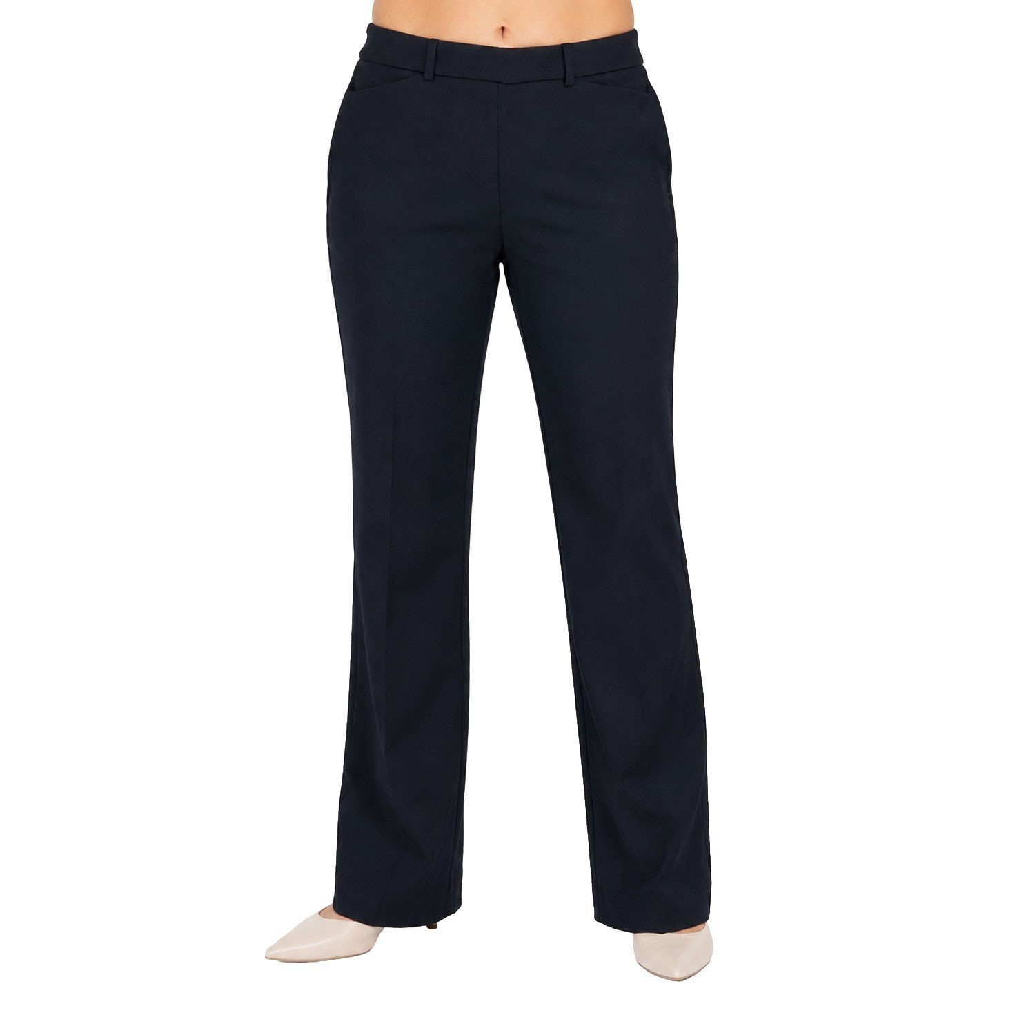 Dalia Women's Black Pants Pull-On Tummy Control Size - 12