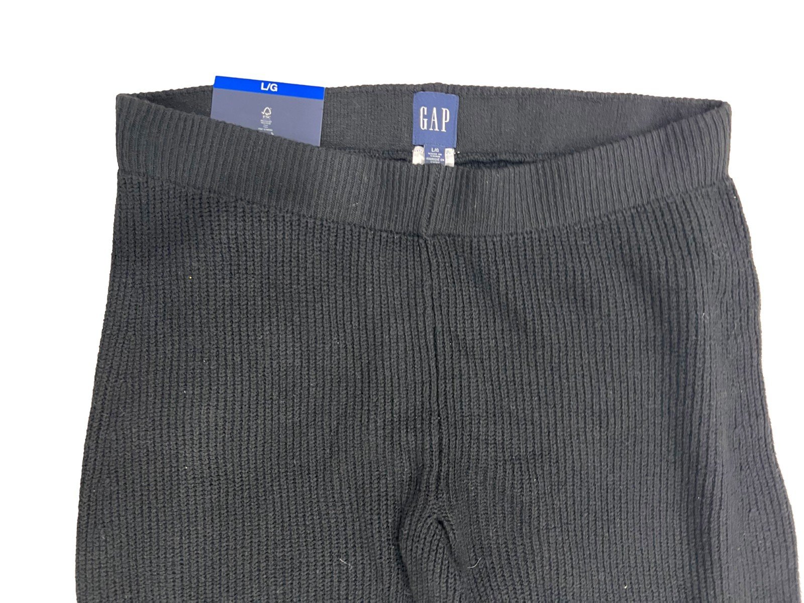 Gap Women's Black Soft Knitted Pant Size - L - Image 4