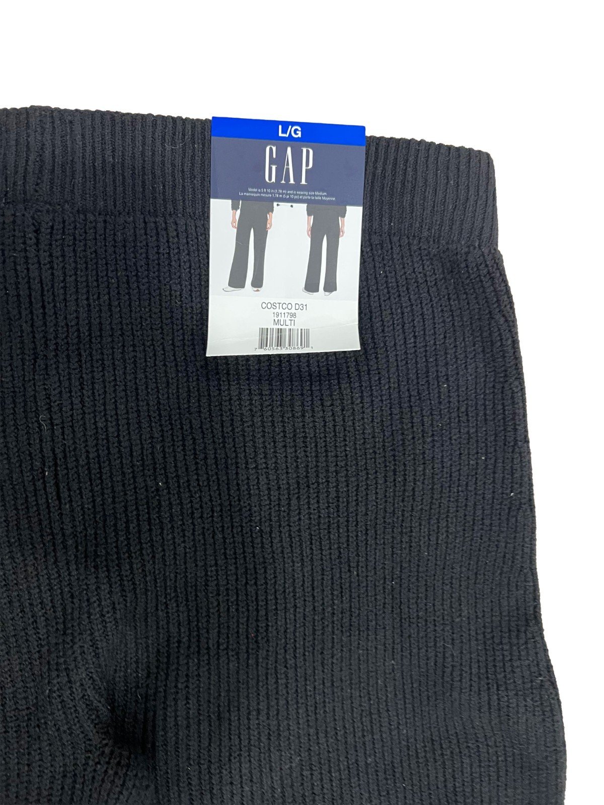 Gap Women's Black Soft Knitted Pant Size - L - Image 8