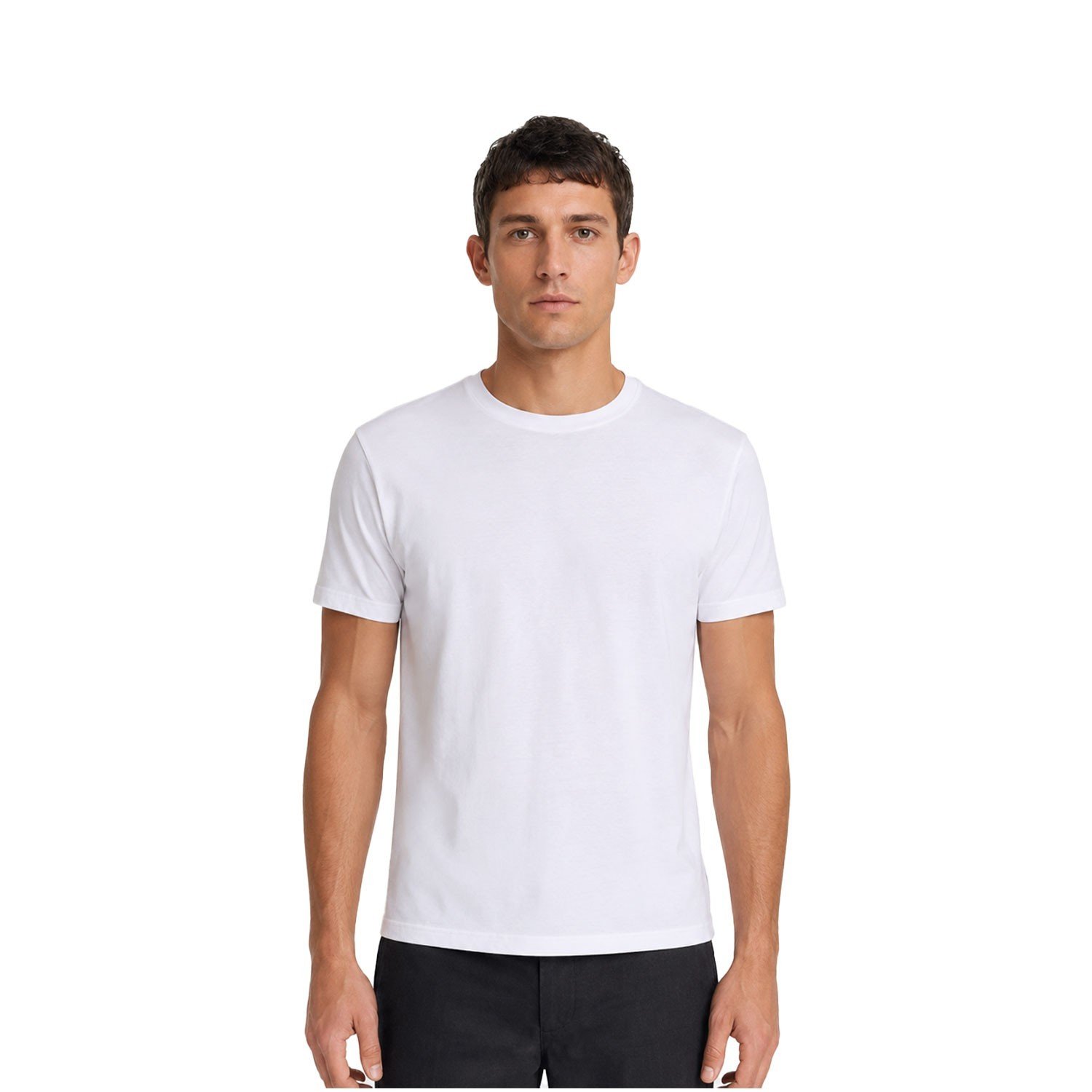 Pair of Thieves Men's White T-shirt Super Soft Crew Neck 2 Pack Tee (136)