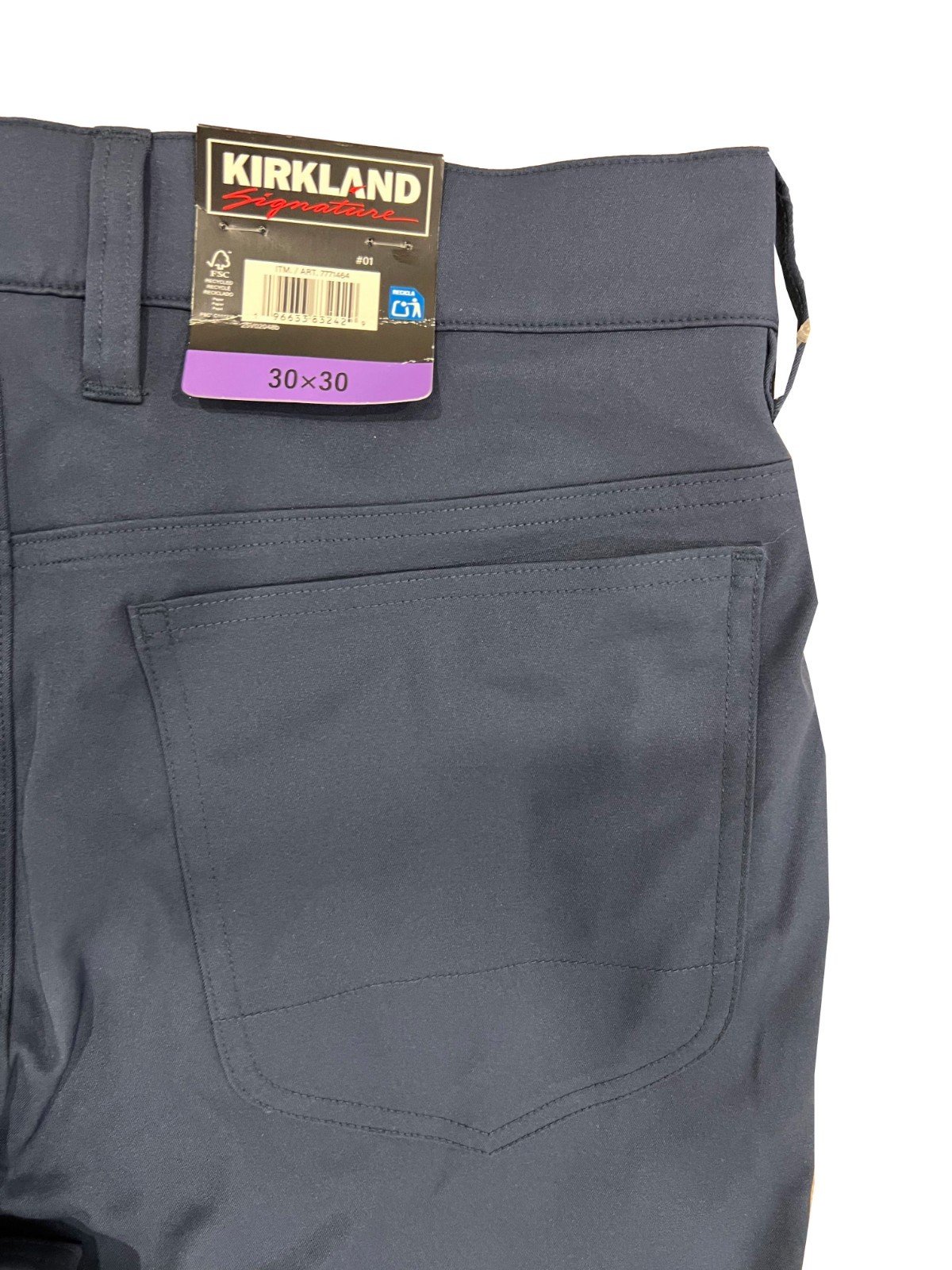 Krikland Men's Navy Blue Pant 5 Pocket (156) Size - 30x30 - Image 10