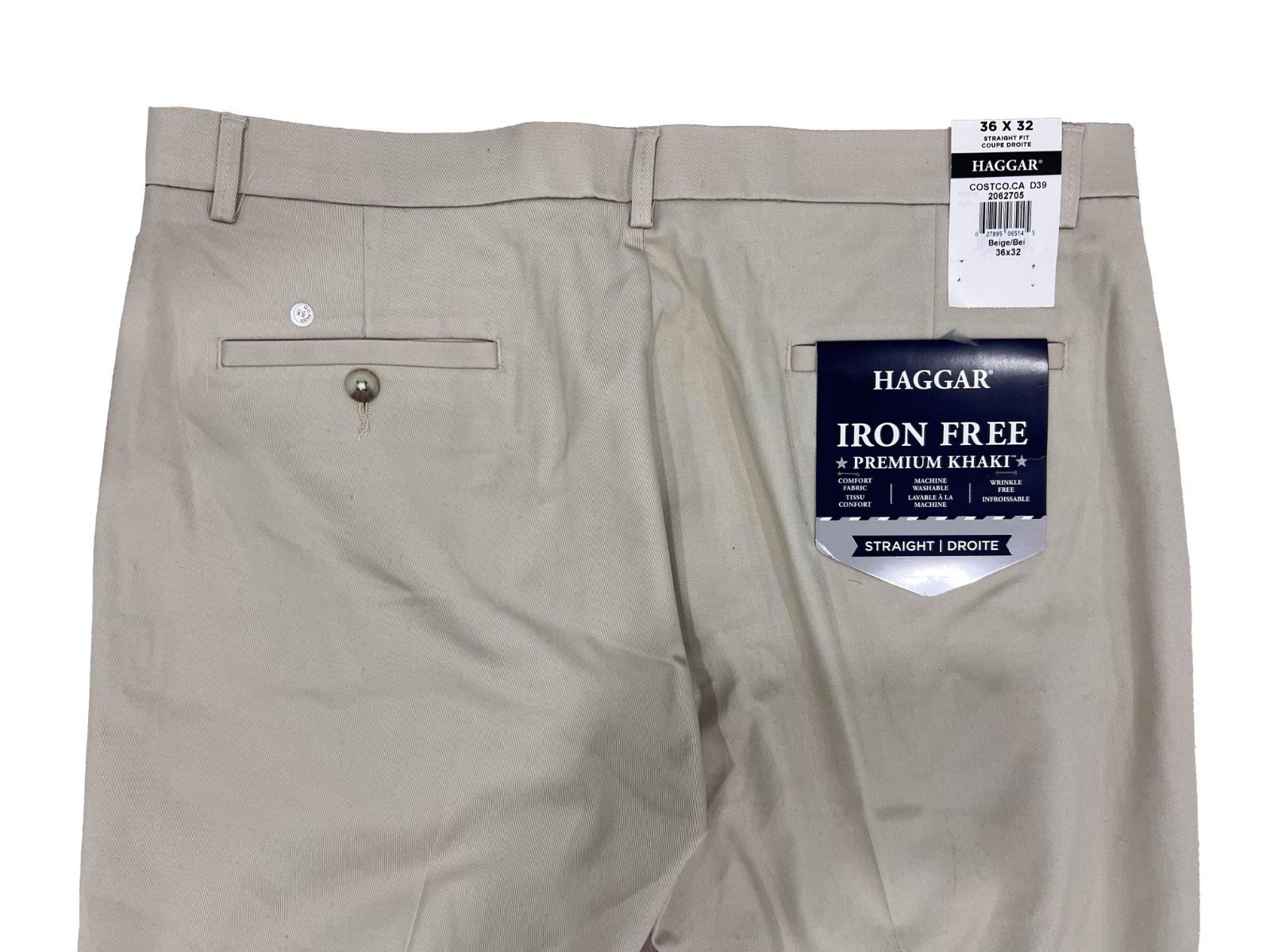 Hagger Men's Khaki Pant Iron Free Premium (157) Size - 36X32 - Image 5