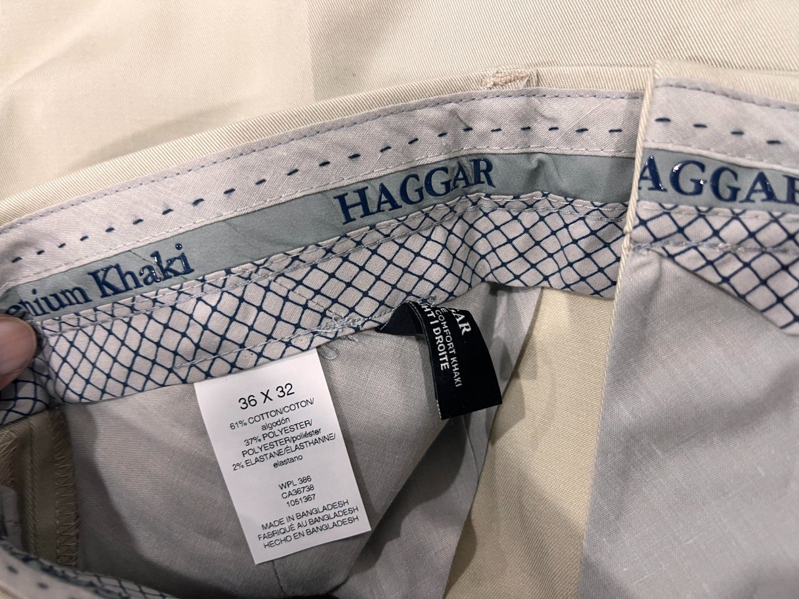 Hagger Men's Khaki Pant Iron Free Premium (157) Size - 36X32 - Image 9