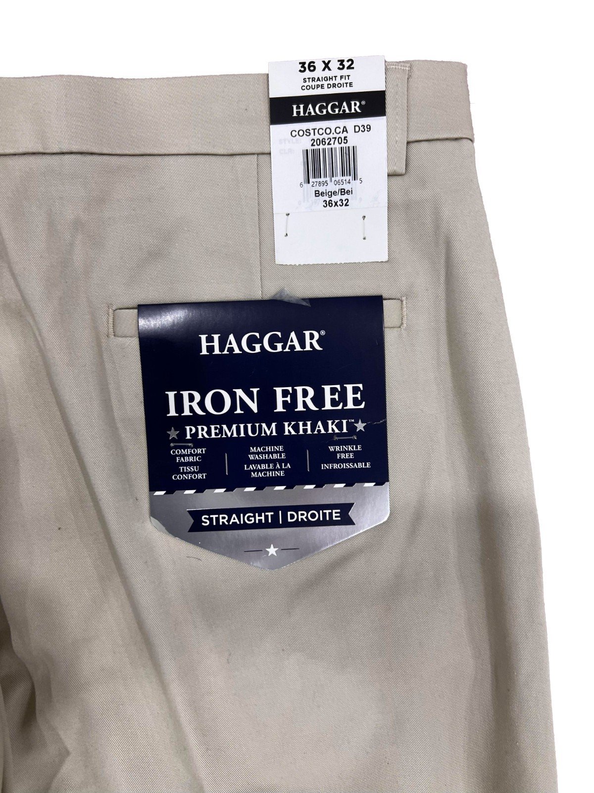 Hagger Men's Khaki Pant Iron Free Premium (157) Size - 36X32 - Image 11