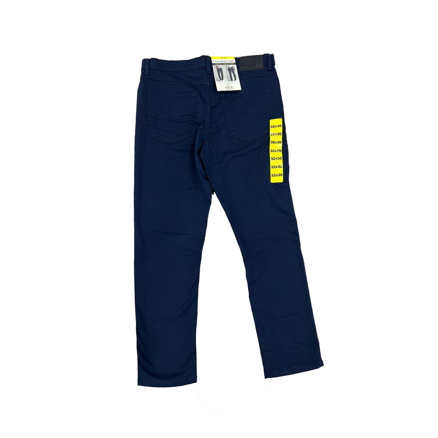 English Laundry Men's Navy Blue Pant 4 Way Stretch Fabric Straight Fit (158) - Image 3