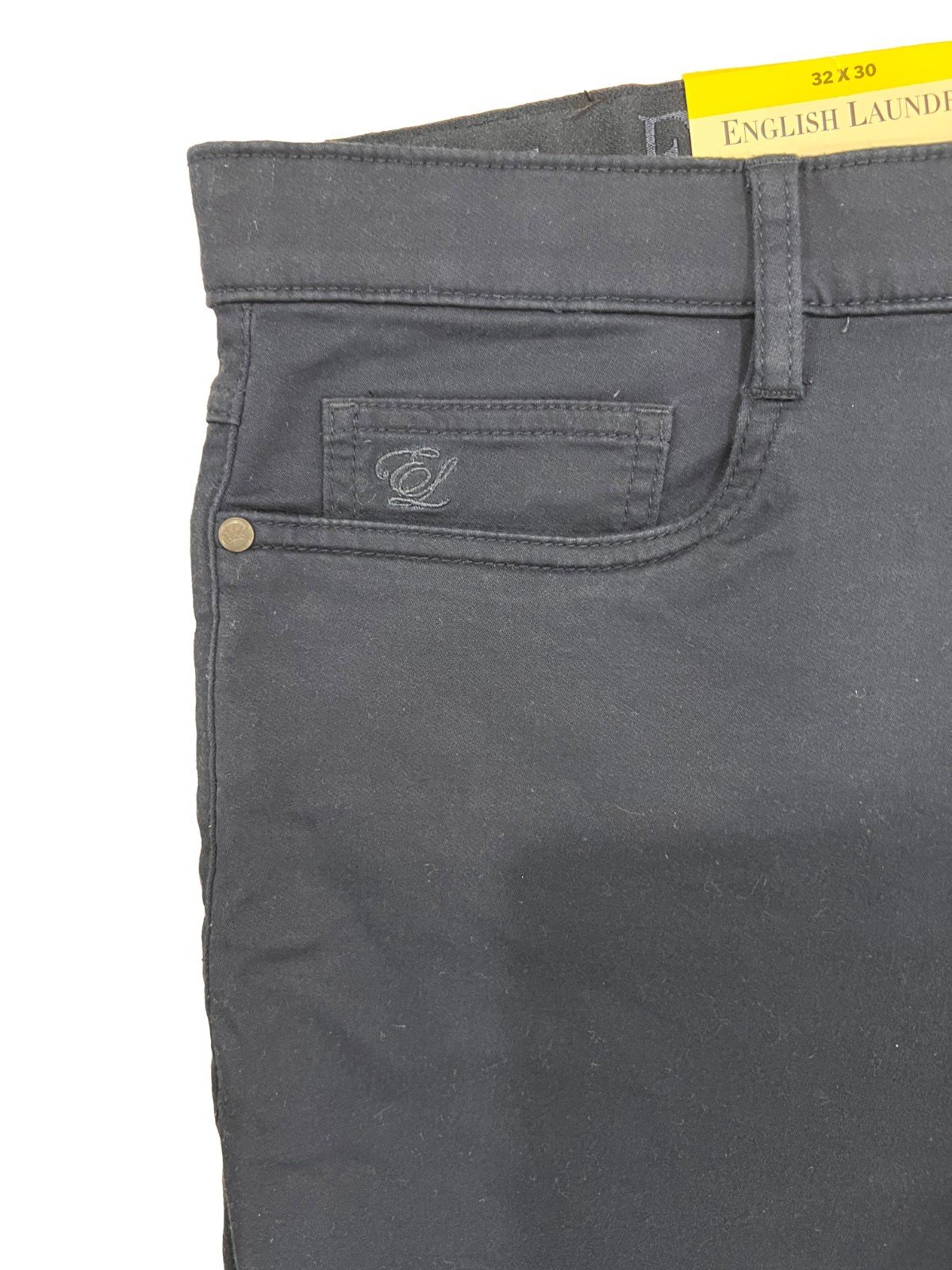 English Laundry Men's Navy Blue Pant 4 Way Stretch Fabric Straight Fit (158) - Image 6