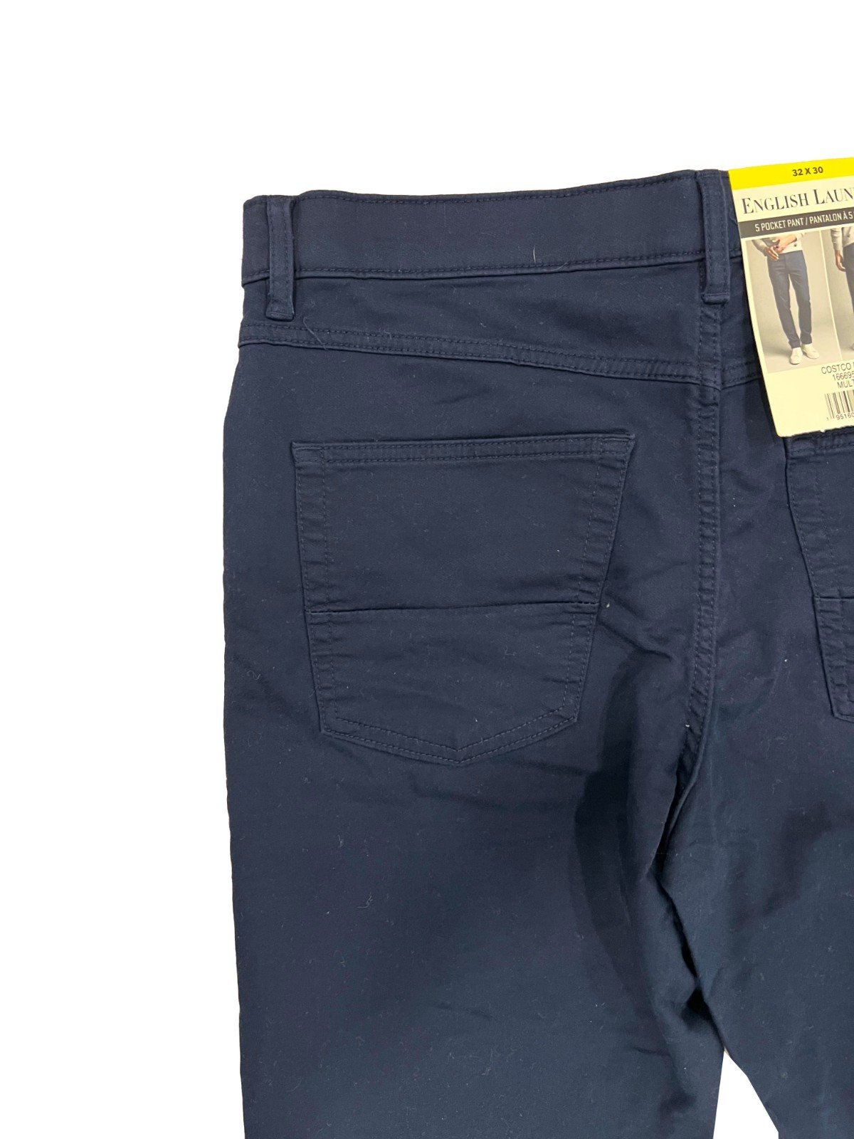 English Laundry Men's Navy Blue Pant 4 Way Stretch Fabric Straight Fit (158) - Image 14