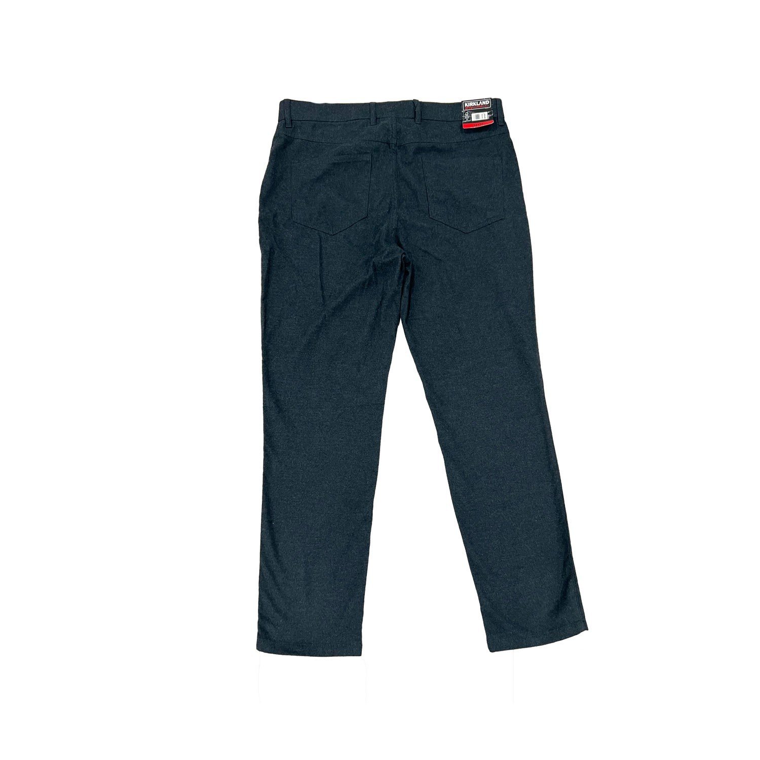 Krikland Men's Grey Pant Burshed Stretch Cotton 5- Pocket (159) Size - 34X30 - Image 3