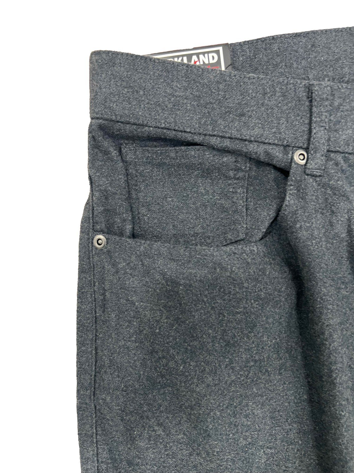 Krikland Men's Grey Pant Burshed Stretch Cotton 5- Pocket (159) Size - 34X30 - Image 7