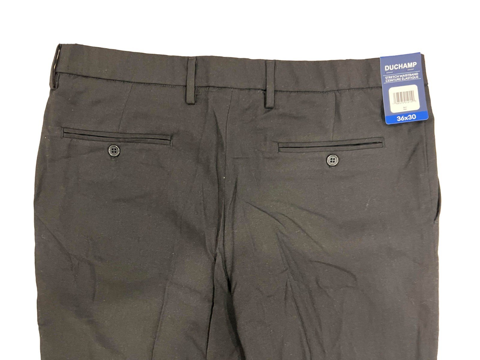 Duchamp Men's Black Pant Stretch Waistband (160) Size 36X30 - Image 10
