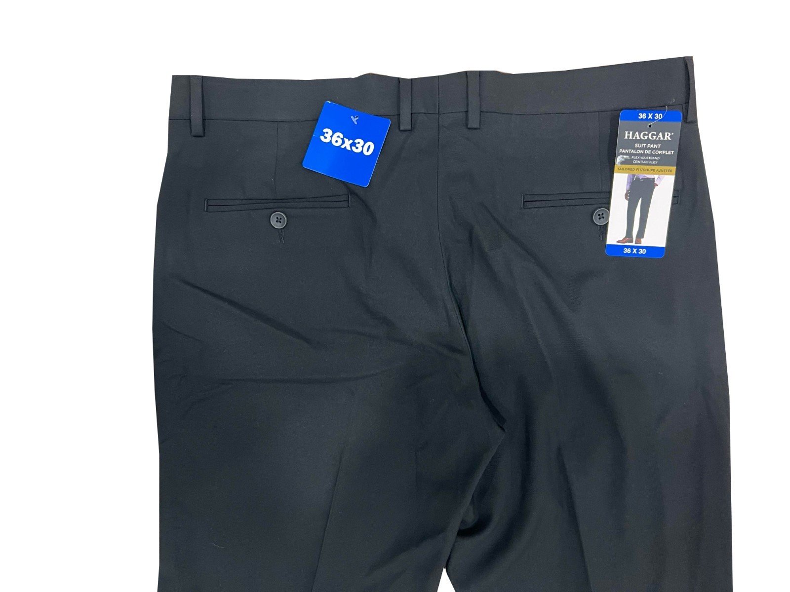 Hagger Men's Black Suite Pant Tailored Fit (137) Size - 36 x 30 - Image 6