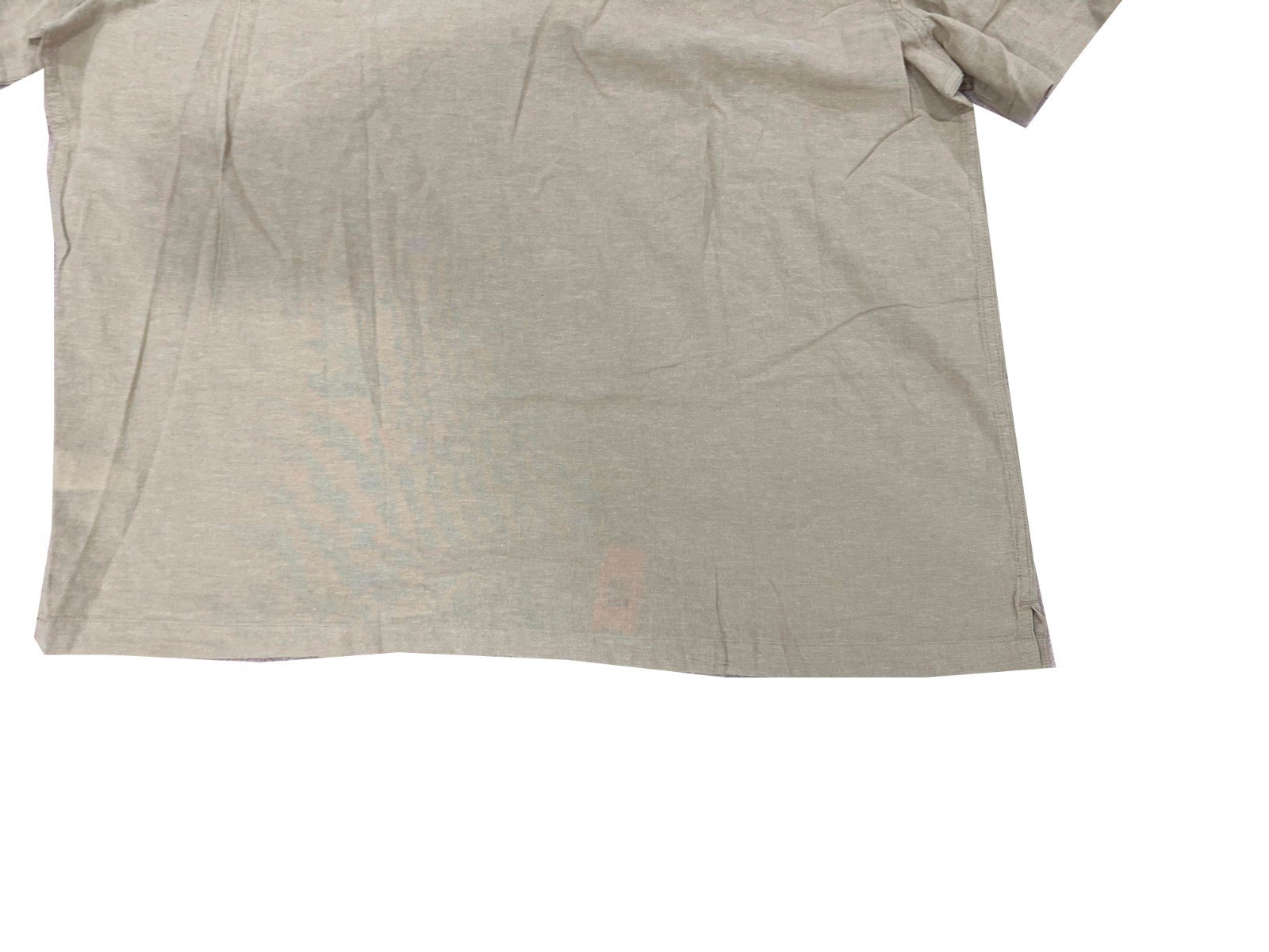 Gap Men's Tan Shirt Button-Up Linen Short Sleeve (164) Size - XXL - Image 12