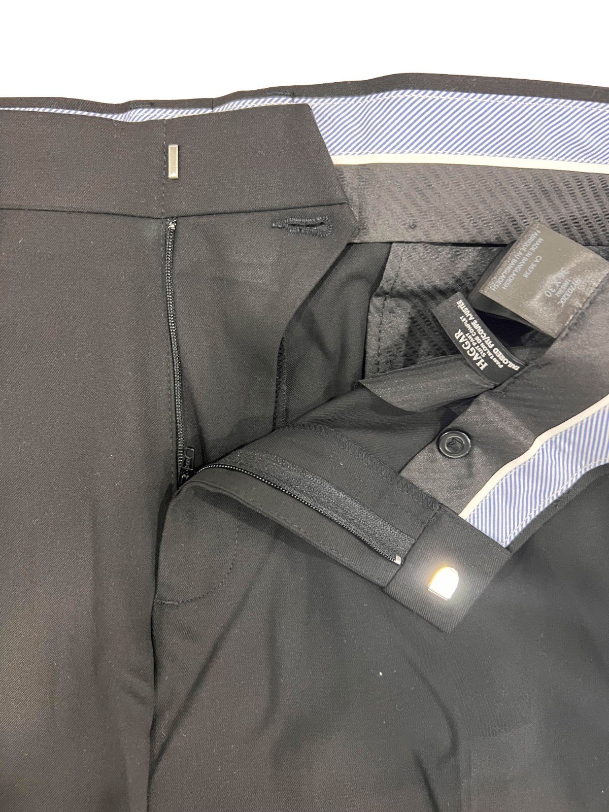 Hagger Men's Black Suite Pant Tailored Fit (137) Size - 36 x 30 - Image 12