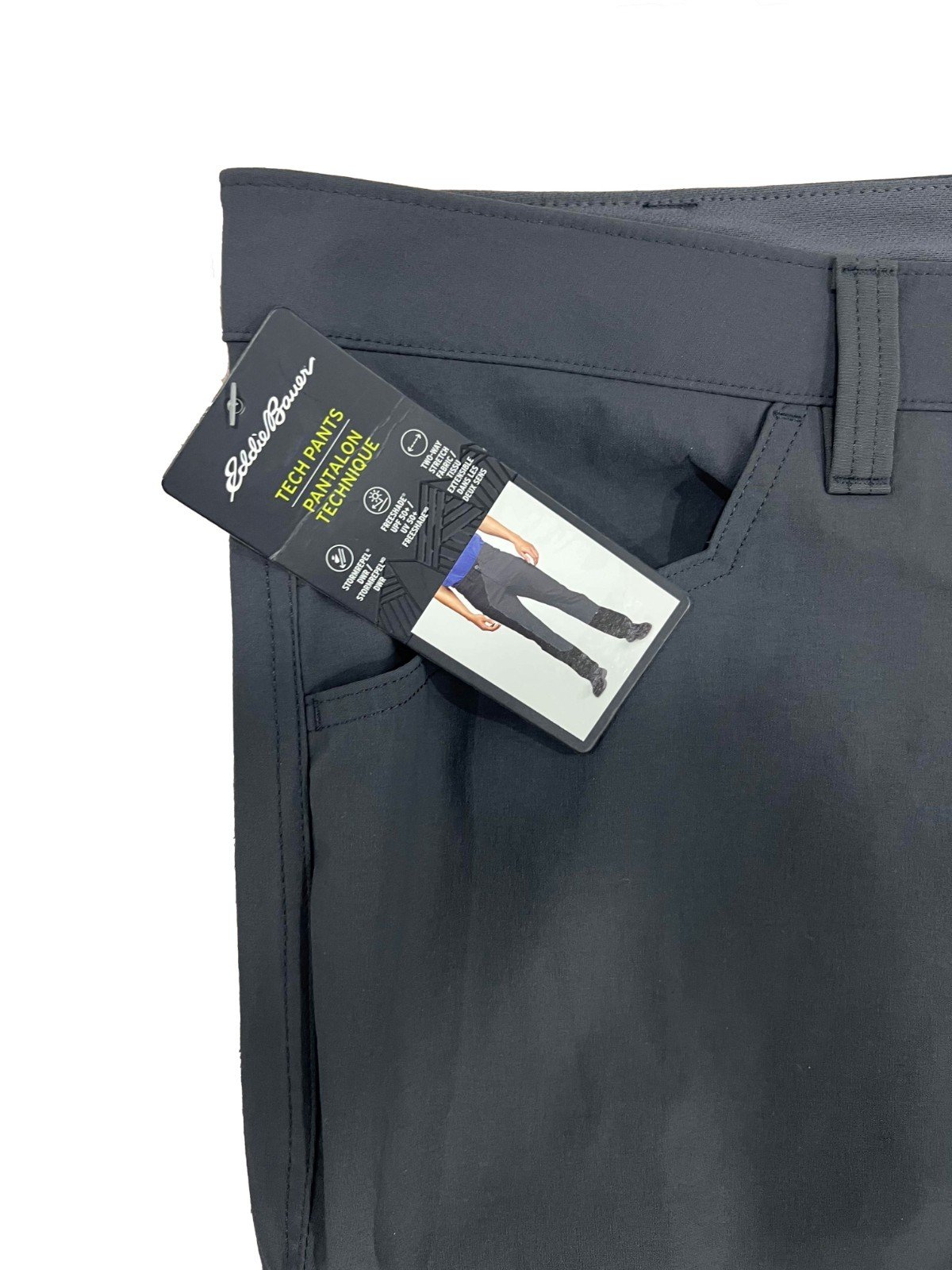 Eddie Bauer Men's Grey Tech Pant UPF 50+ Water Repellent (140) Size - 38 x 30 - Image 4