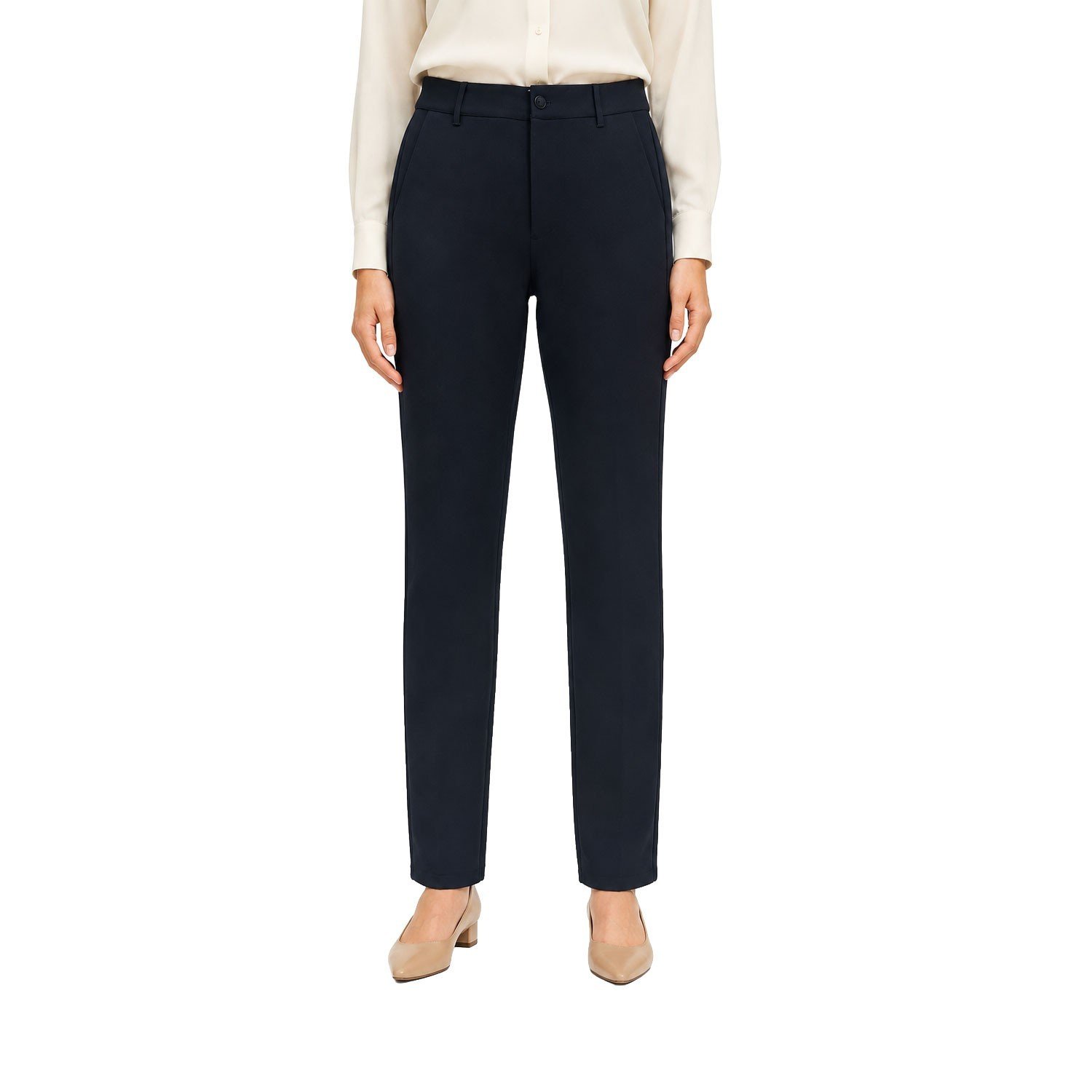 True Classic Women's Black Pant Slim Fit Style (141) Size - 34 x 36