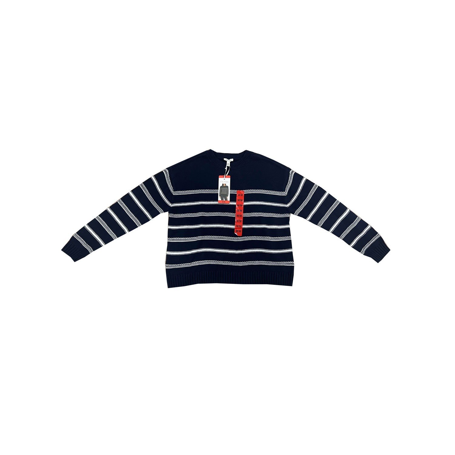 Ella Moss Ladies Navy Blue Sweater Crewneck Knit L\S (153) - Image 2