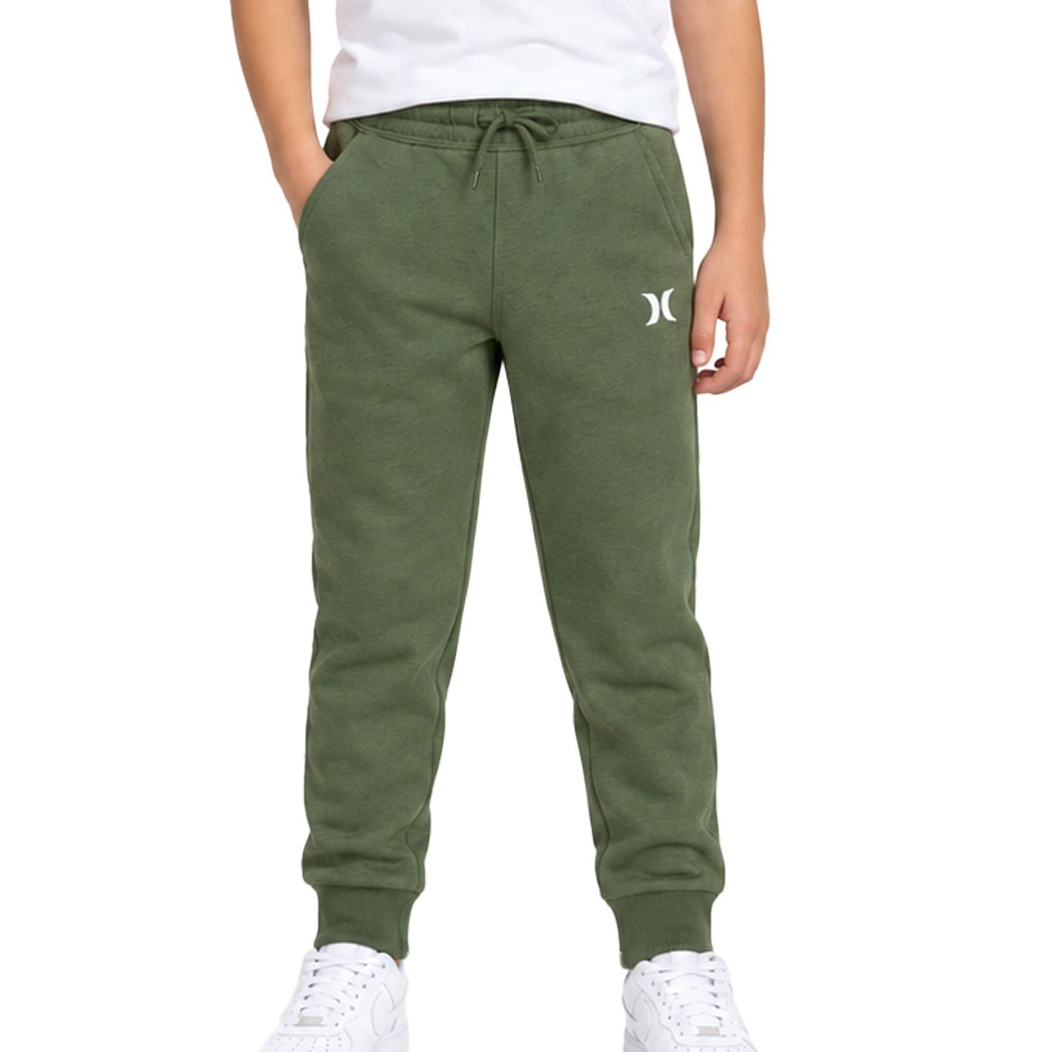 Hurley Youth Sage Green Fleece Jogger Easy Fit Pants (153)